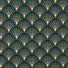 Printed Acryl Coated Cotton GINZA Night / Bronze